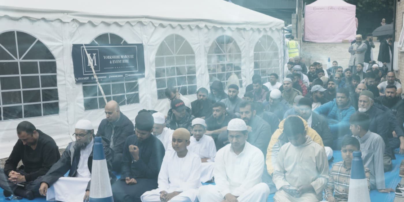 An outdoor community event